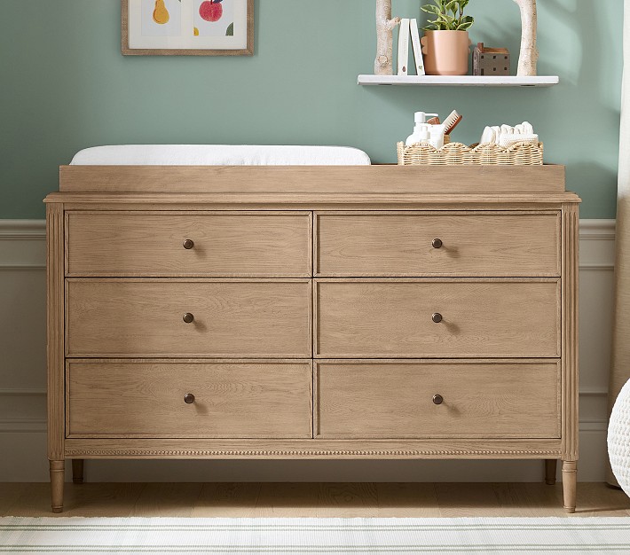 Harlow 6-Drawer Dresser &amp; Topper Set (56w x 19d&quot;)