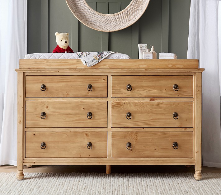 Natural wood dresser set discount