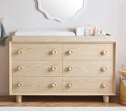 WE x PBK Vivienne 6-Drawer Nursery Dresser & Topper Set (56w x 18d")