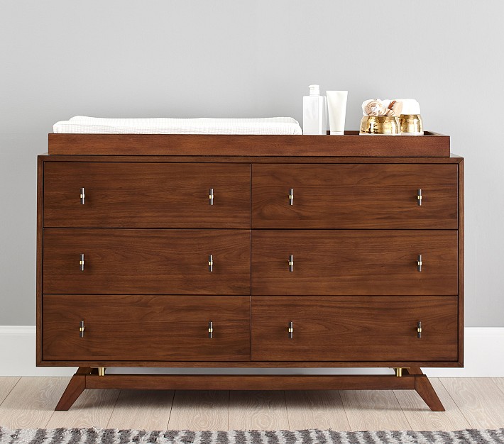 Lennox 6-Drawer Dresser &amp; Topper Set (56w x 19d&quot;)