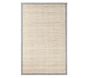 Chenille Jute Striped Border Rug