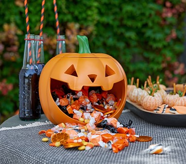 Pumpkin shops Candy Bowl Halloween Decor