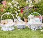 Embroidered Floral Easter Basket Liners