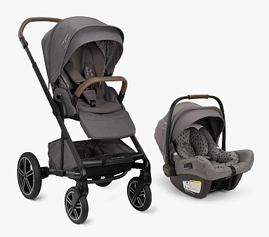 Nuna MIXX™ Next + PIPA™ aire RX Travel System, Brushstroke Dot Granite