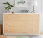 Milo Two-Tone 6-Drawer Dresser (56w x 19d&quot;)