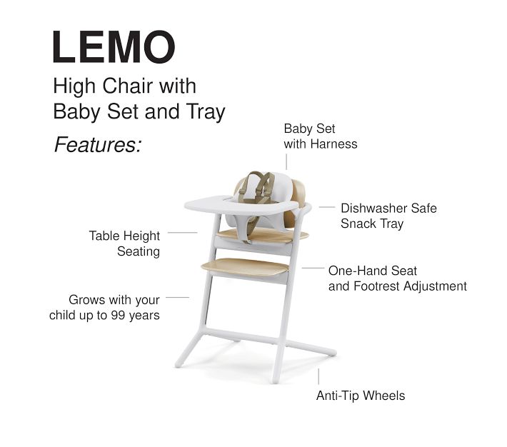 Cybex LEMO 2 High Chair 3-in-1 Set | Pottery Barn Kids Cybex LEMO 2 High Chair 3-in-1 Set | Pottery Barn Kids