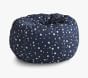 Anywhere Beanbag&#8482;, Navy Glow-in-the-Dark Scattered Stars