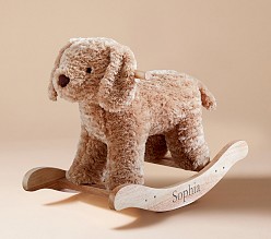 Labradoodle Plush Nursery Rocker