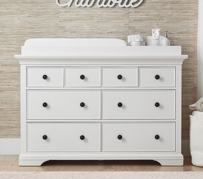 Pottery Barn White Dresser With Changing Topper Pottery Barn