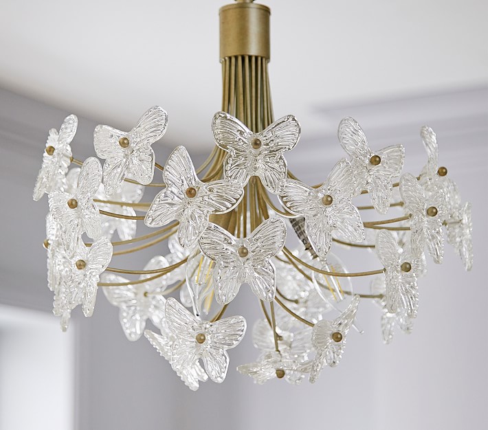 Monique Lhuillier Crystal Butterfly Chandelier (15")