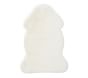 Machine Washable Faux Fur Shaped Rug