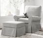 Comfort Slipcovered Swivel Glider