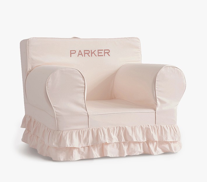 Oversized Anywhere Chair&#174;, Dusty Blush Ruffle