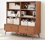 west elm x pbk Mid-Century 2 Hutch &amp; 2 Drawer Base Wall Storage System