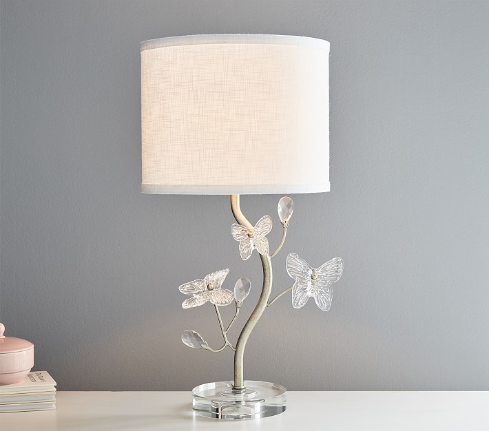 Monique Lhuillier Crystal Butterfly Table Lamp (20&quot;)