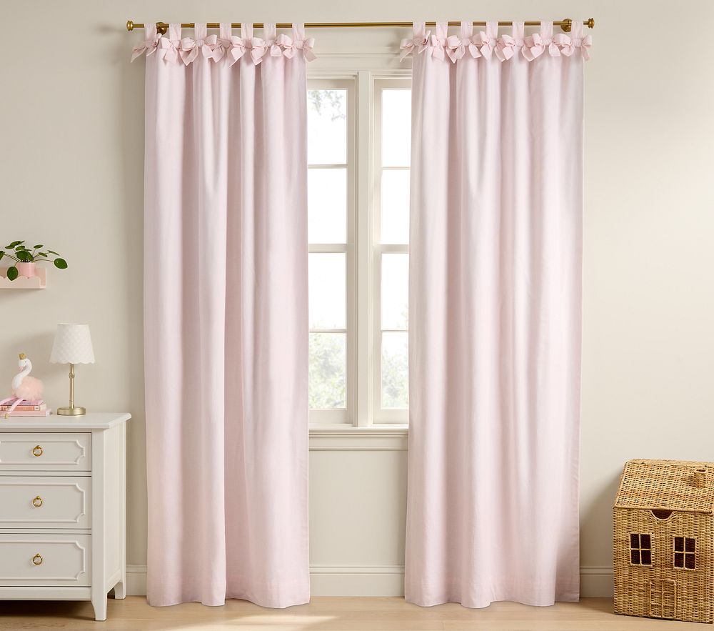 Tie-Top Eyelet Blackout Curtain