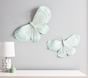 Aqua Crepe Paper Butterflies, Set of 2