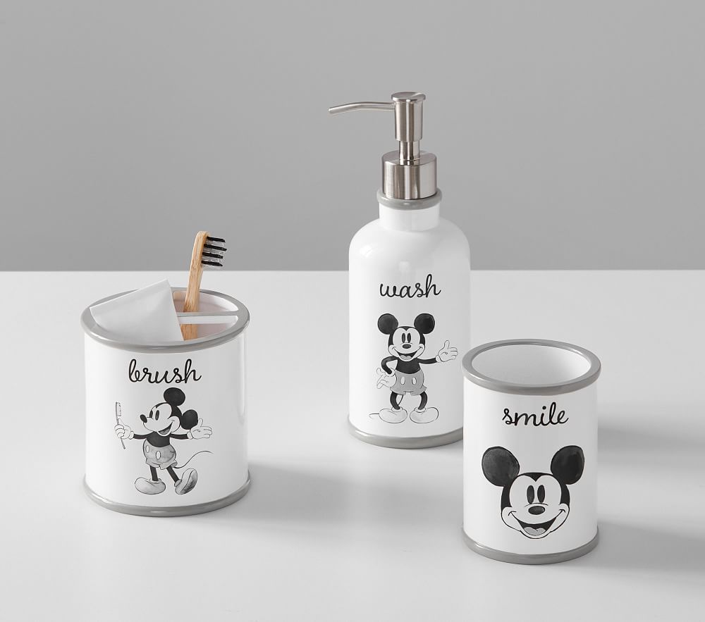 Disney Mickey Mouse Bathroom Accessories Set | Pottery Barn Kids