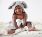 Faux-Fur Animal Baby Hooded Towels