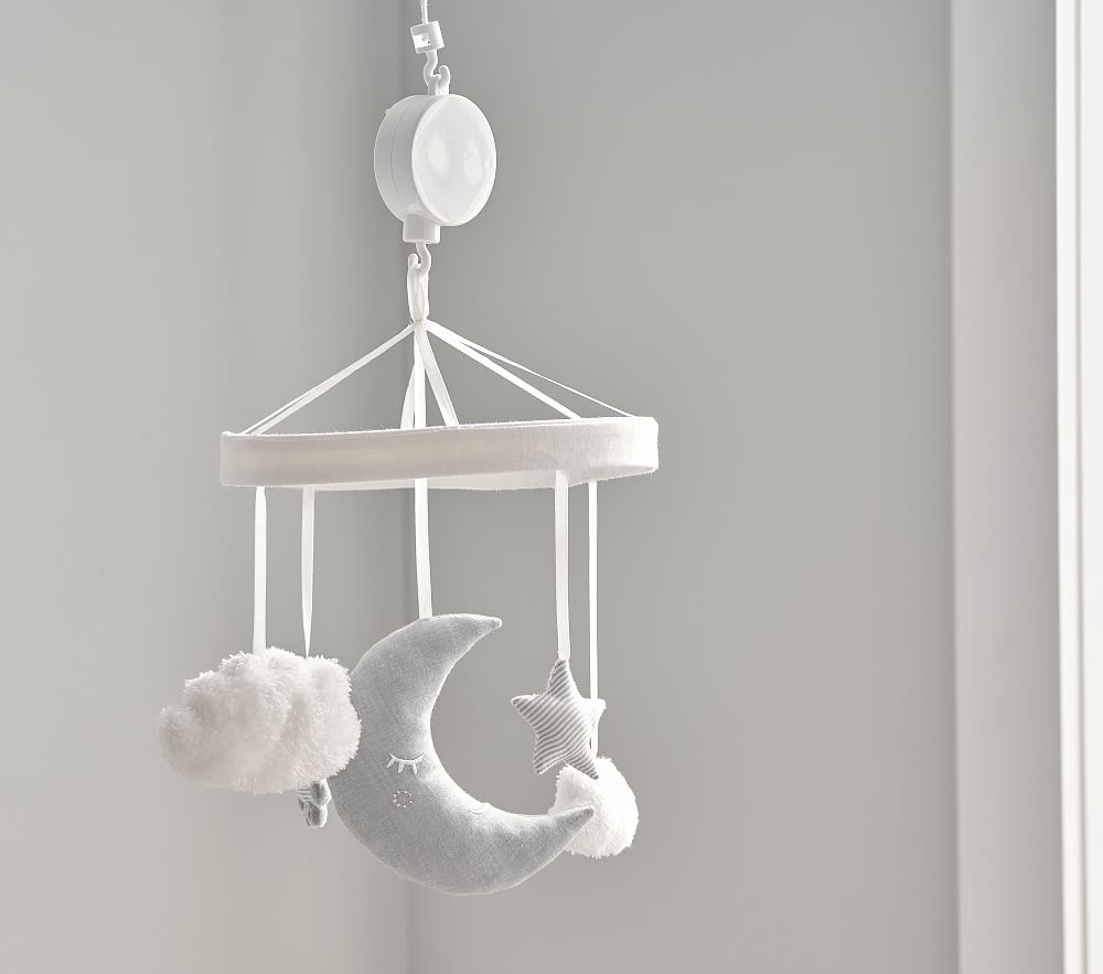 Skye Moon &amp; Stars Musical Baby Crib Mobile