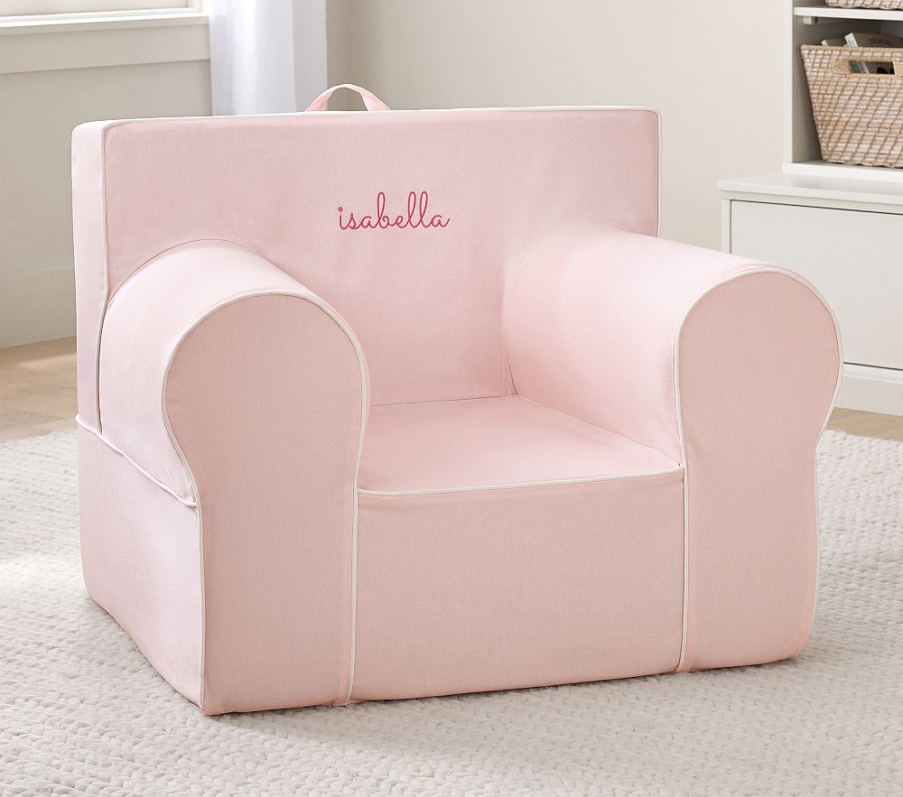 Anywhere Chair® Pearl Twill with White Piping