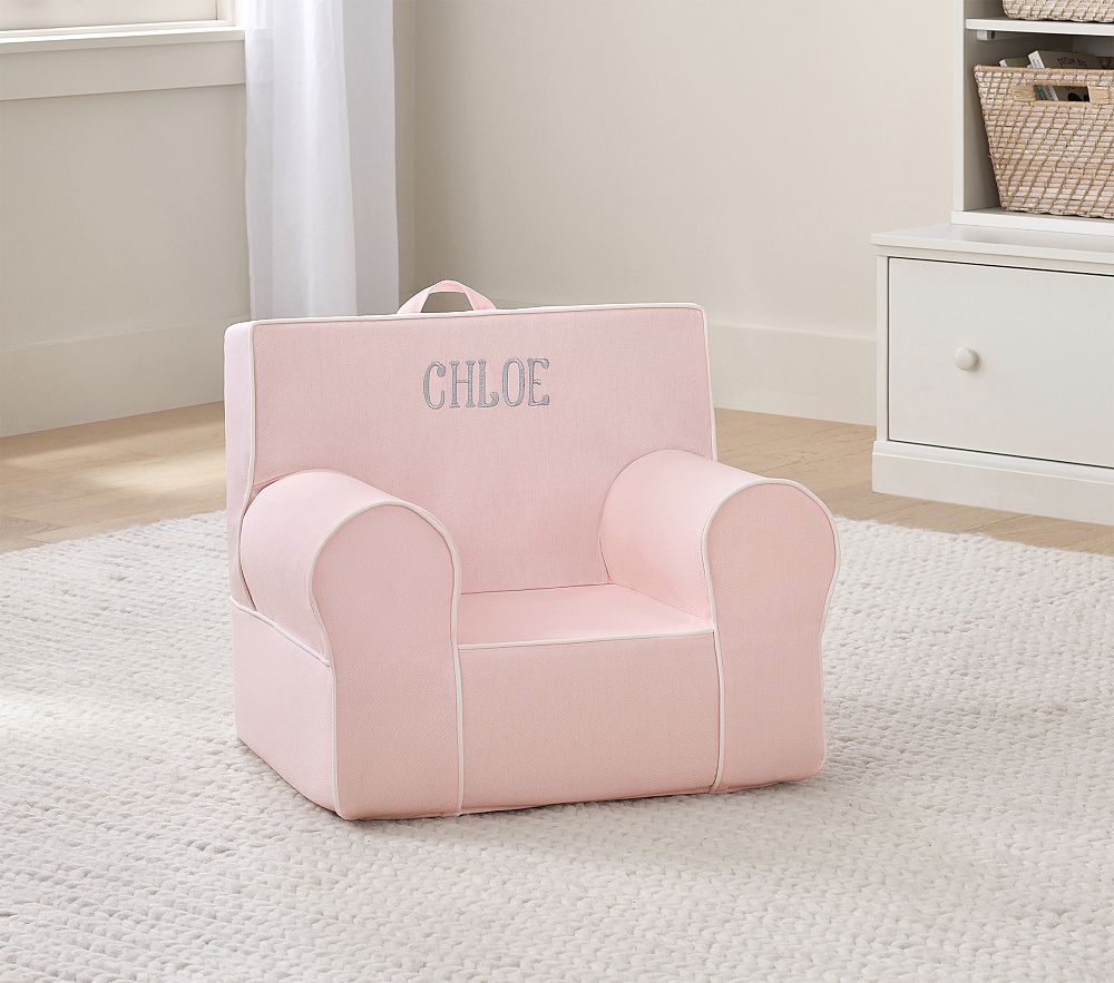 Anywhere Chair® Pearl Twill with White Piping