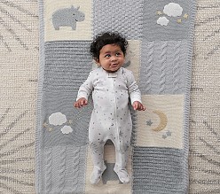 Heirloom Hippo Baby Blanket