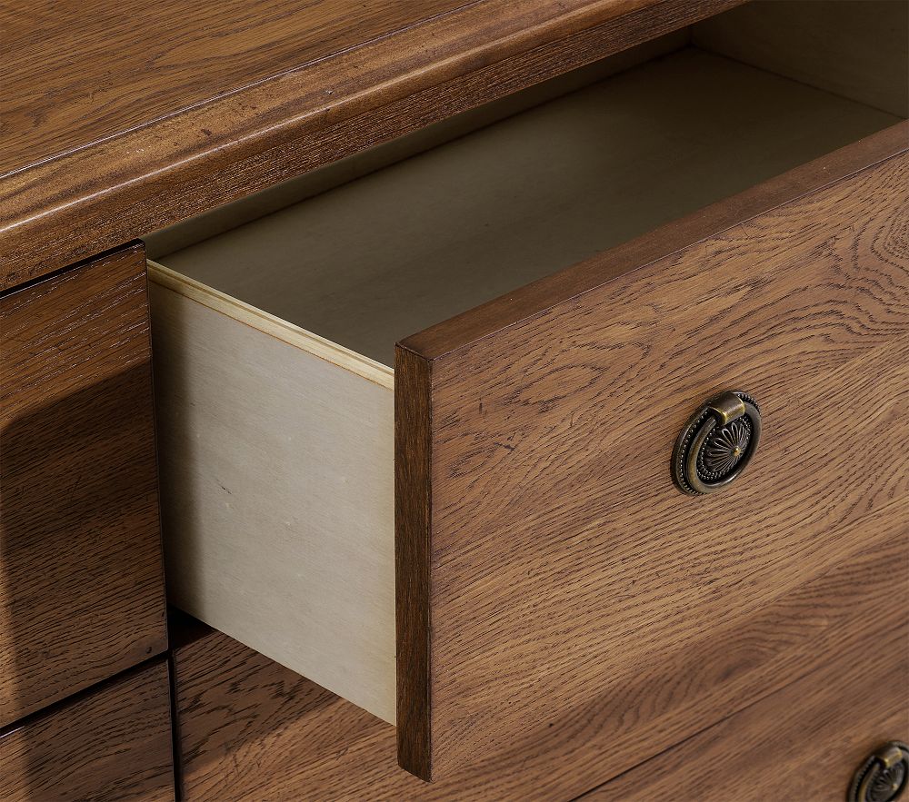 Chris Loves Julia Aged Oak 6-Drawer Dresser - 56"W