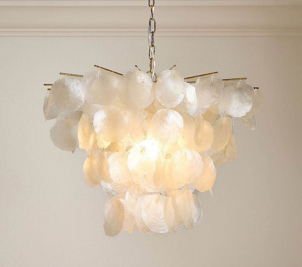 Large Capiz Chandelier (22&quot;)