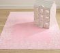LoveShackFancy Floral Border Washable Reversible Rug (5x8')