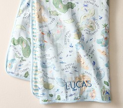Layton Map Organic Crib Fitted Sheet