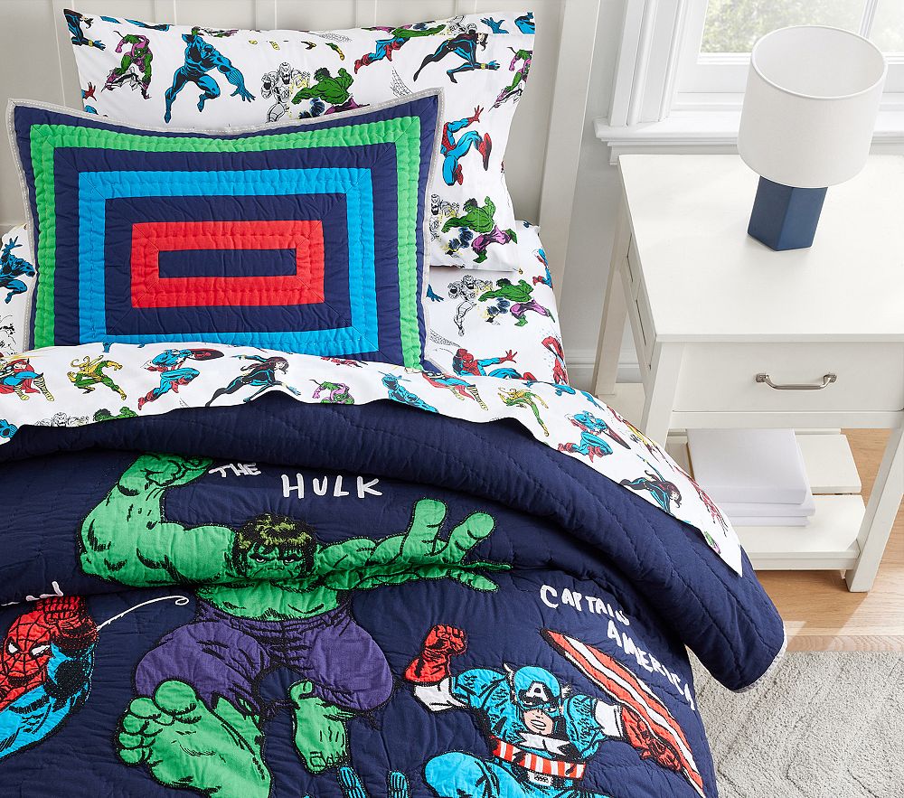 Marvel Heroes Quilt &amp; Shams