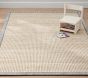 Chenille Jute Striped Border Rug