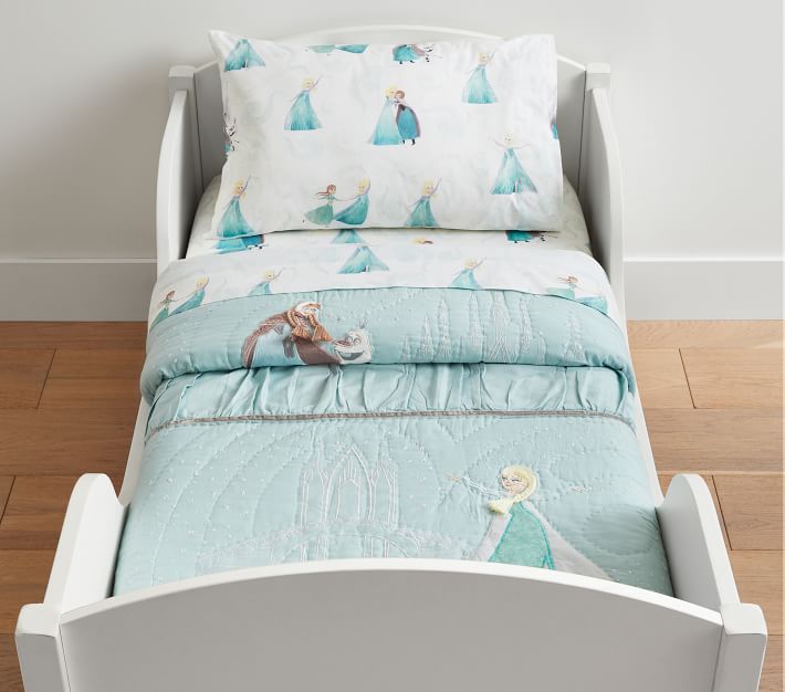 Disney Frozen Organic Toddler Bed Sheet Set | Pottery Barn Kids