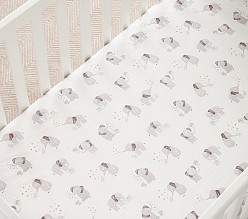 Ellis Elephant Crib Fitted Sheet