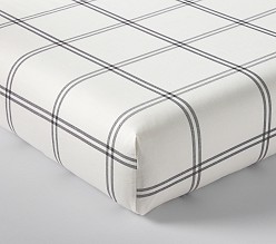 Chris Loves Julia Windowpane Organic Crib Fitted Sheet