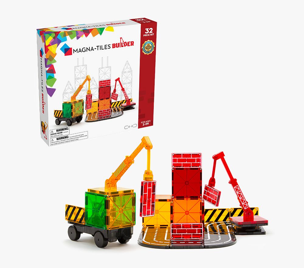 MAGNATILES Builder 32 Piece Magnetic Construction Set