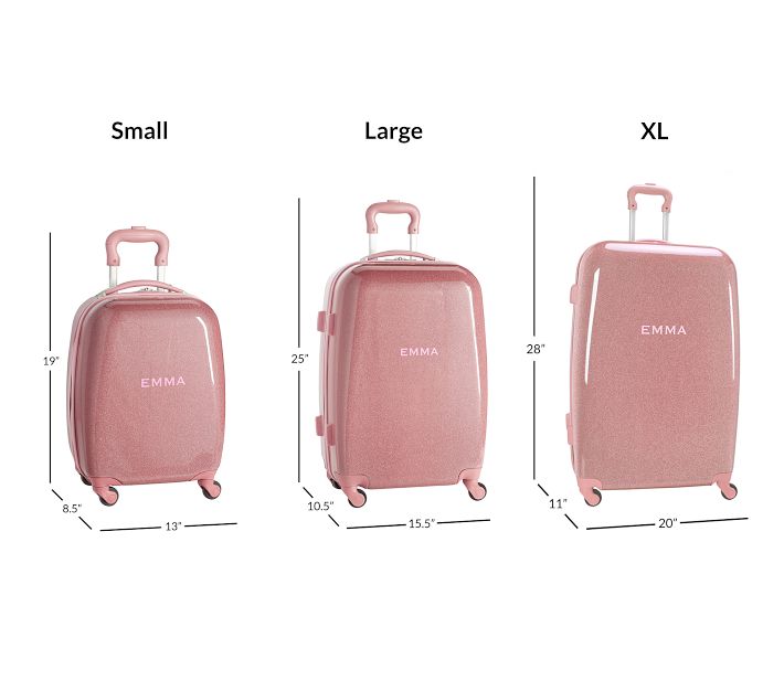 pink hard case suitcase