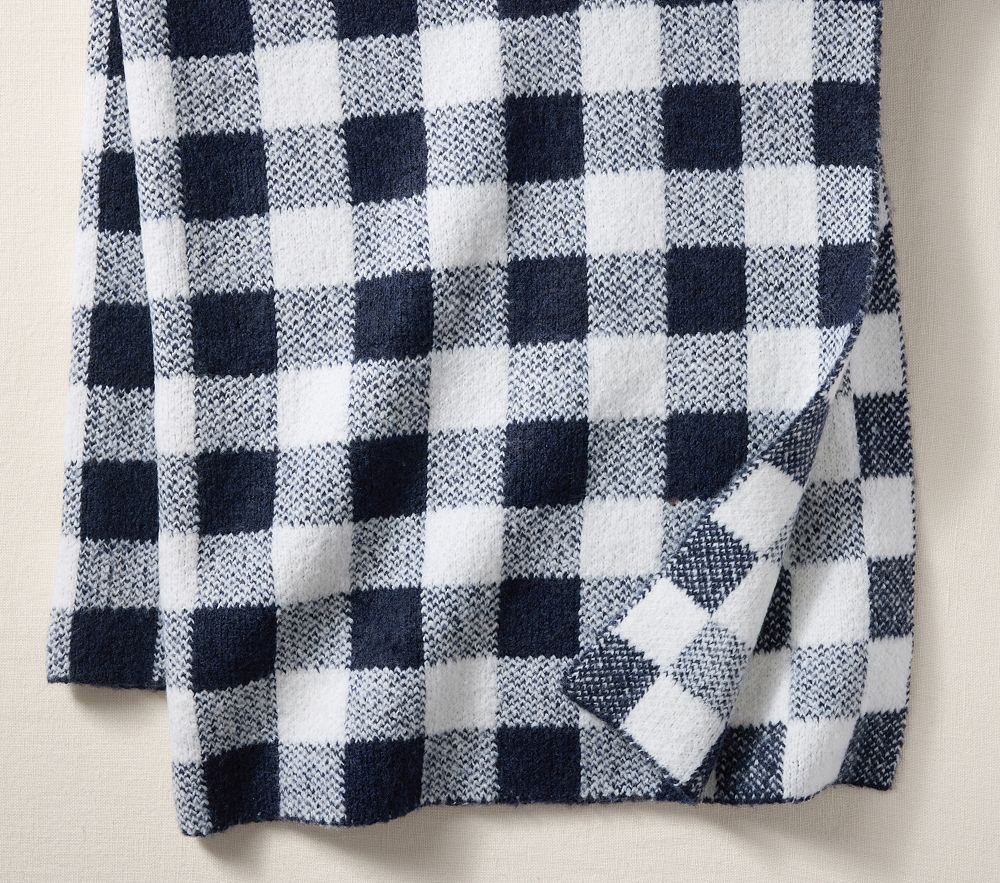 Cozy Buffalo Check Baby Blanket