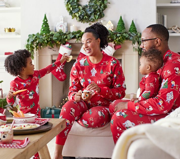 Rudolph Family Christmas Pajamas Rudolph® Adult Organic Cotton