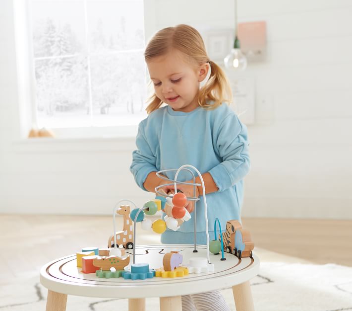 【0 ahc】ポッテリーバーンキッズ　アクティビティーテーブル+玩具箱 Hape Activity Center | Pottery Barn Kids