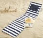 Navy Rugby Stripe Beach Loungers