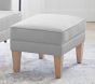 Modern Wingback Ottoman