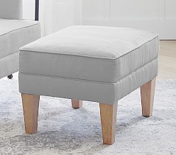 Modern Wingback Ottoman