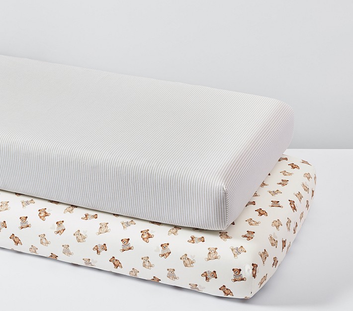 Bears Organic Fitted Cot Sheet Bears Organic Fitted Cot Sheet