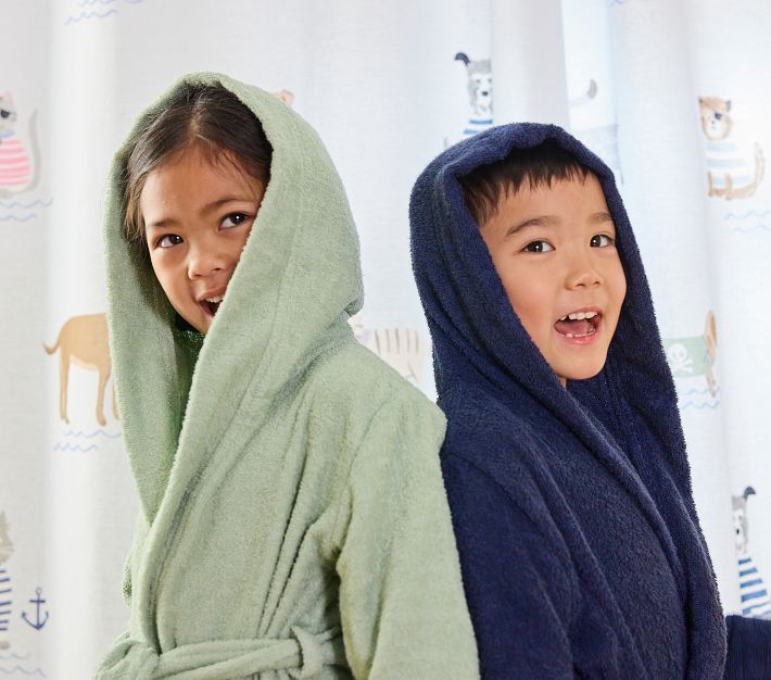 Shower Towel Boys Dinosaur Fleece Bathrobe Hooded Toddler Soft