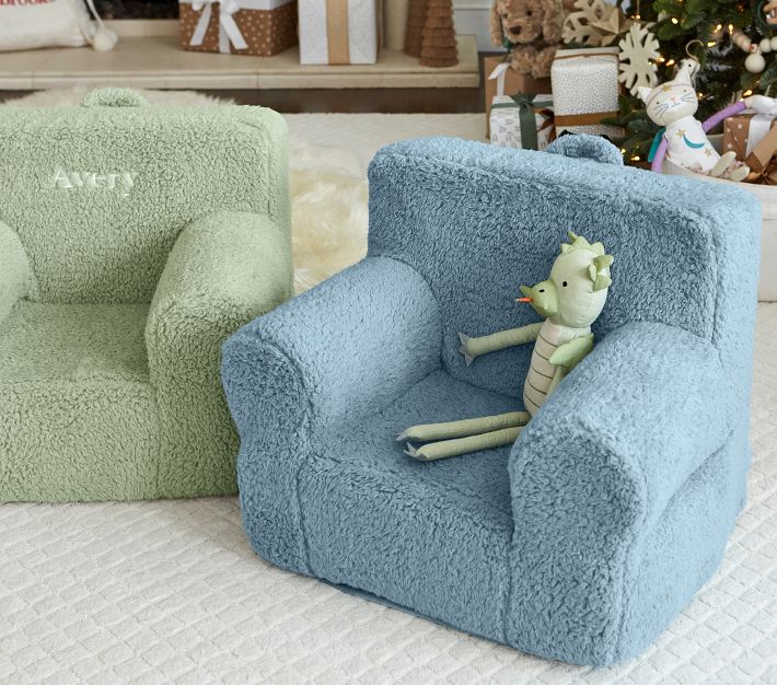 Anywhere Chair Pottery Barn Blue Chair Oversized Chair Pottery