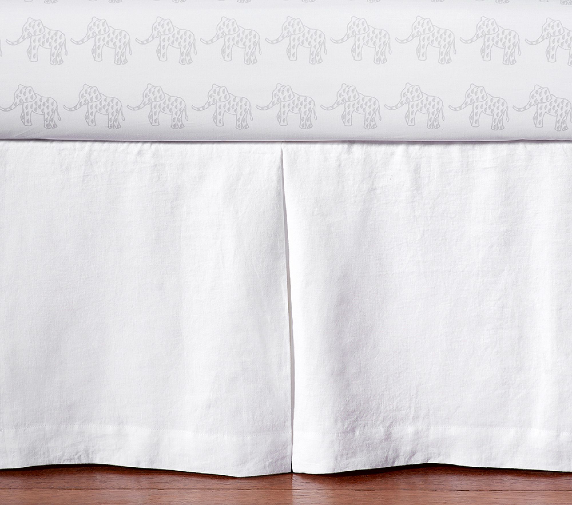 Product image for European Linen Crib Skirt