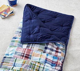 Madras Kids Sleeping Bag | Pottery Barn Kids