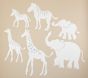 White Safari Animal Decals